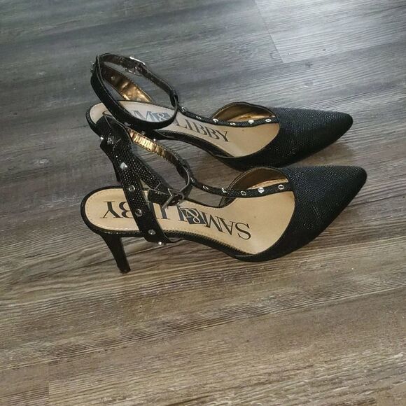 Sam & Libby black heels Sz 9 NWOT - Picture 5 of 7